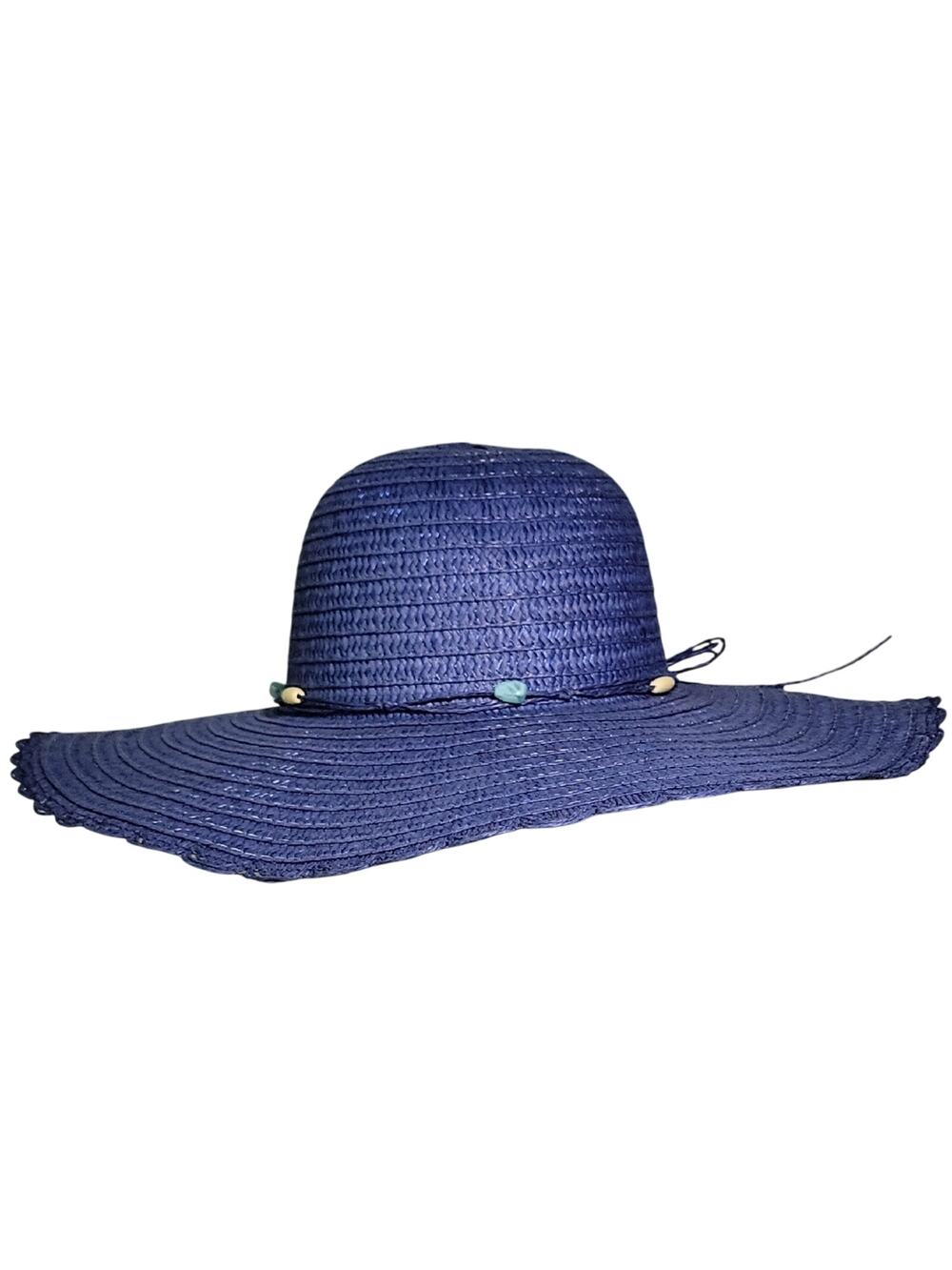 H by Halston Blue Sun Hat Womens One Size NWT